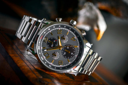 silver watch