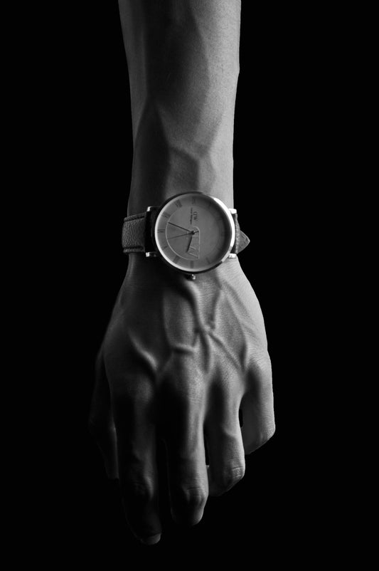 brown leather watch